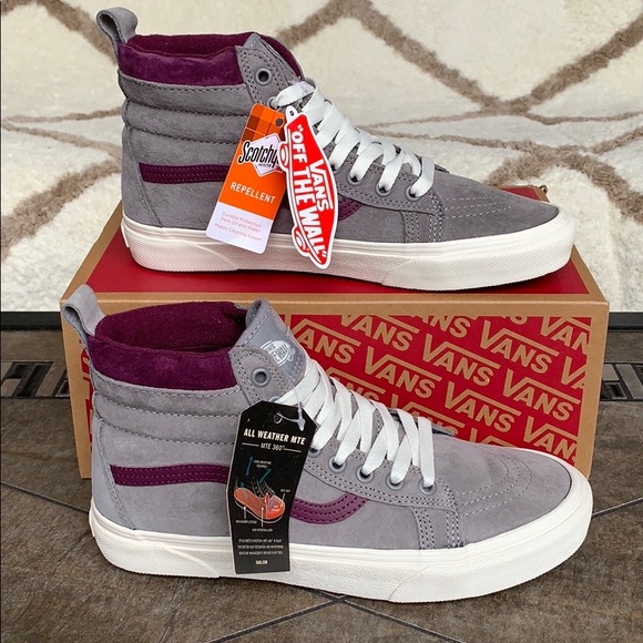 VANS SK-8-HI MTE FROST GRAY/PRUNE WMNS - Picture 10 of 16